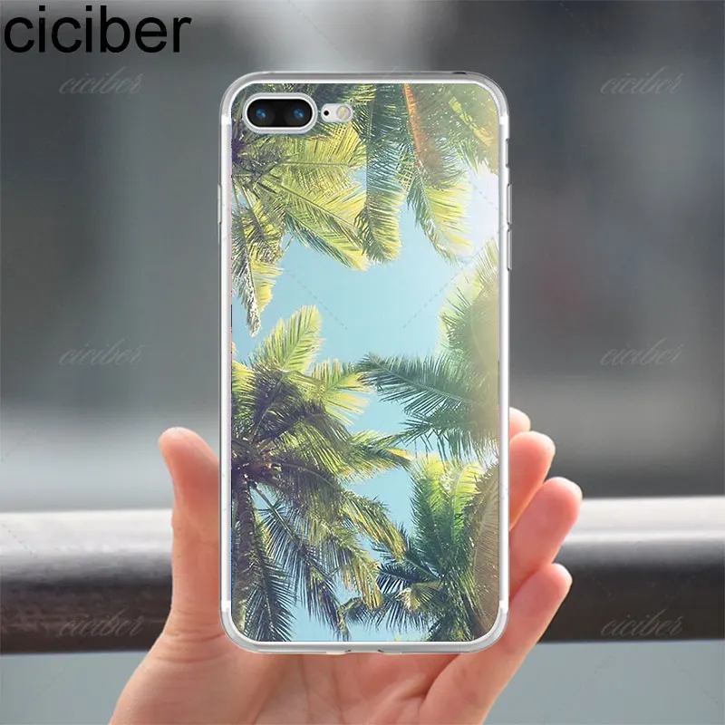 Ciciber Летний Пляжный Пейзаж узор мягкий силиконовый чехол для телефона Iphone 11 Pro Max 7