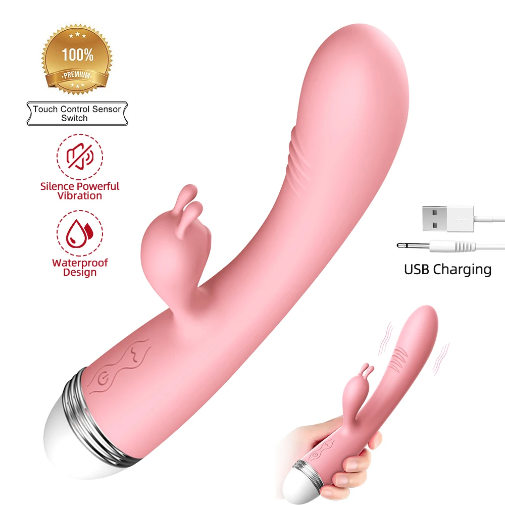 Сильный фаллоимитатор вибратор G Spot кролик Стимулятор клитора вагинальный киска