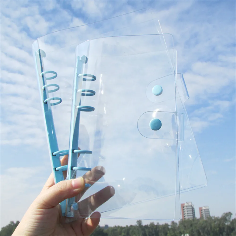 

6 Hole Loose-Leaf Ring Notebook Cover A5 A6 Agenda Notebook Diary Bullet Cover Binder Clip Office Planner Korean Stationery
