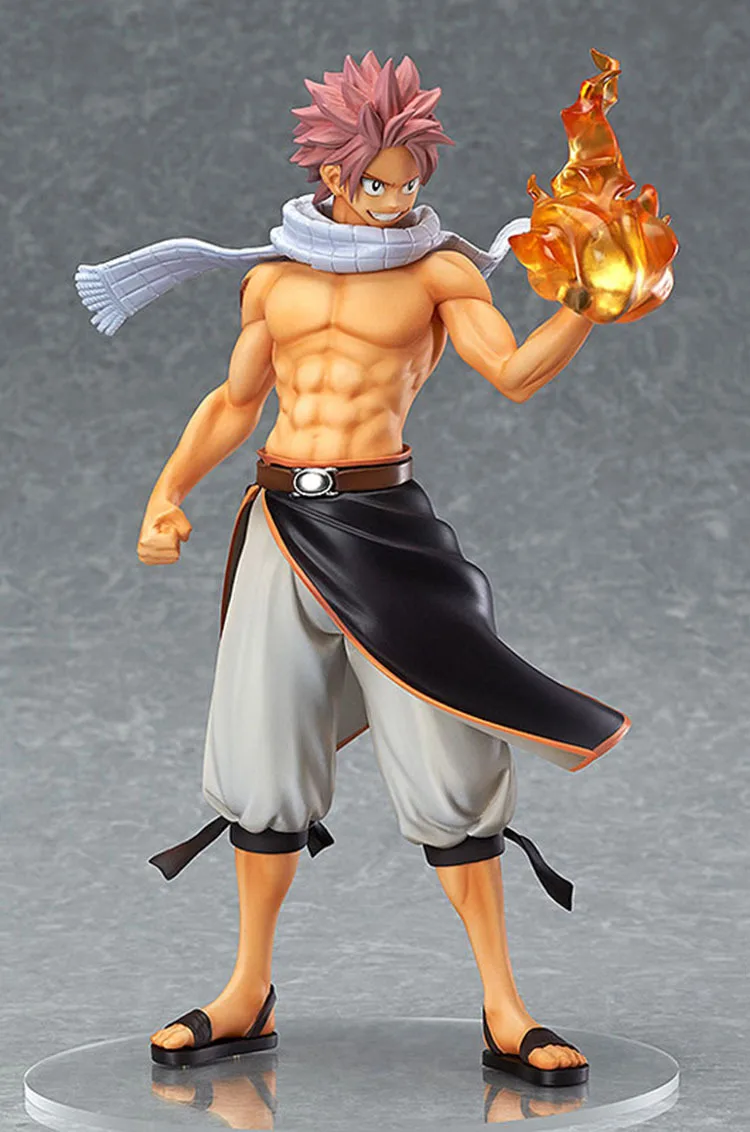 

23cm Anime Fairy Tail Figure Natsu Dragneel Figure Toy Lucy Heartfilia Model For Gifts Doll