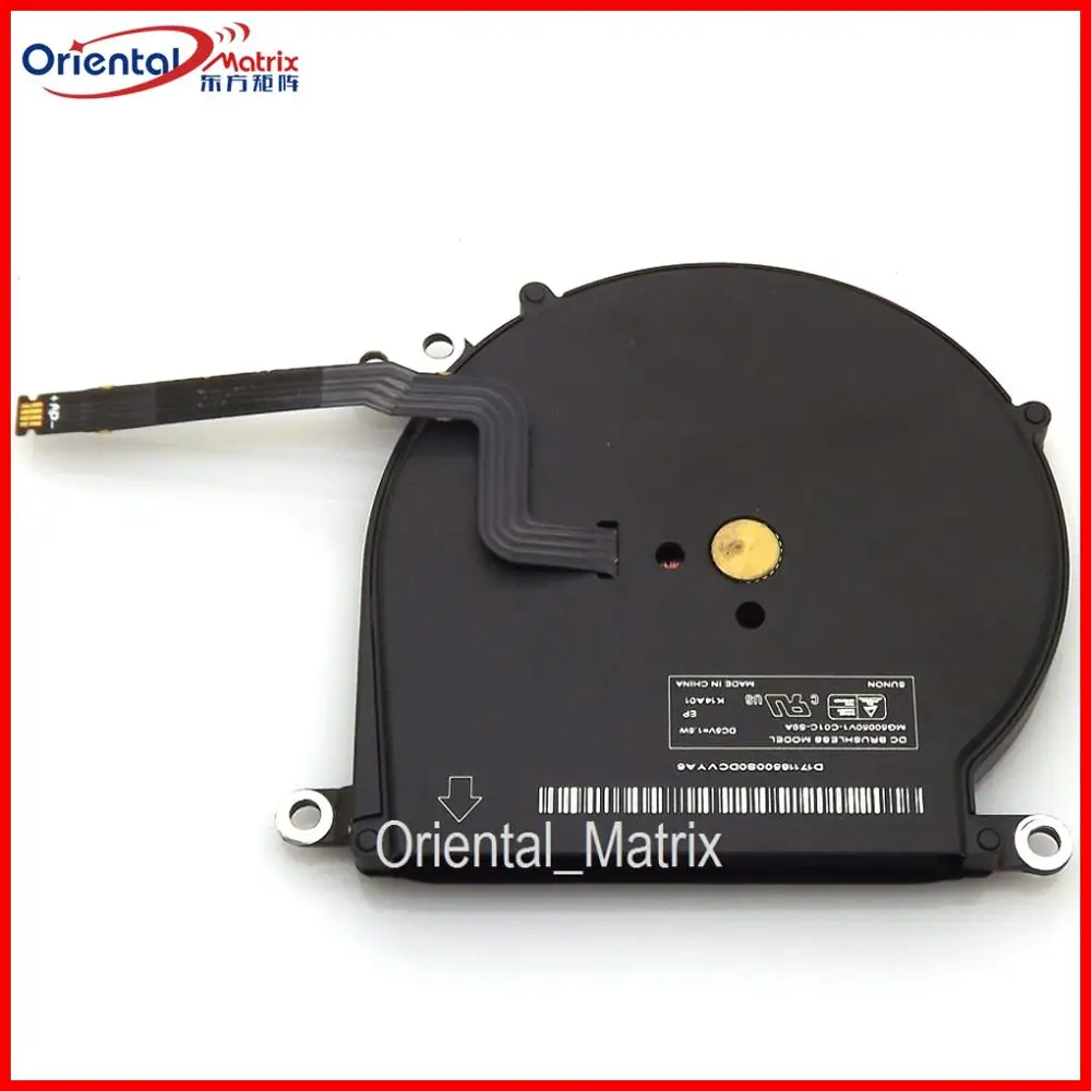 

Оригинальный MG50050V1-C01C-S9A DC5V 0.3A вентилятор охлаждения для Apple Macbook 13 "AIR A1369 A1466 Вентилятор охлаждения процессора