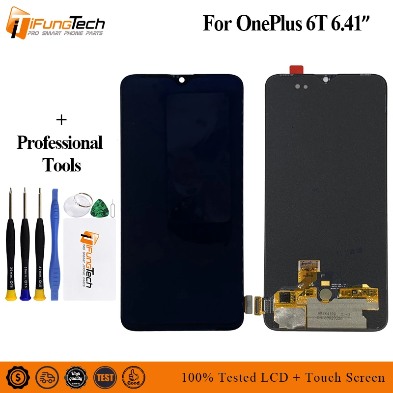 Рамка для дисплея Oneplus 6T сменный сенсорный экран в сборе стеклянный 6 41 дюйма