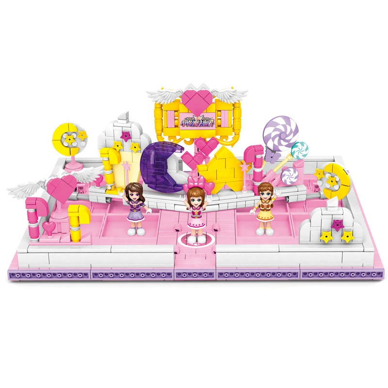 

755Pcs City Street View Series Educational Building Blocks Toys For Girls FriendsDIY Birthday Present 604002 Magic Book Model