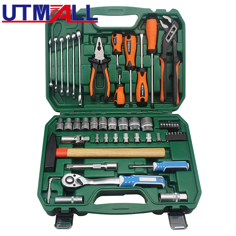 56pcs Hand Tool Set Metric Car Auto Repair Automotive Mechanics Tool Kit Home Garage Socket Wrench Tools in Tool Case