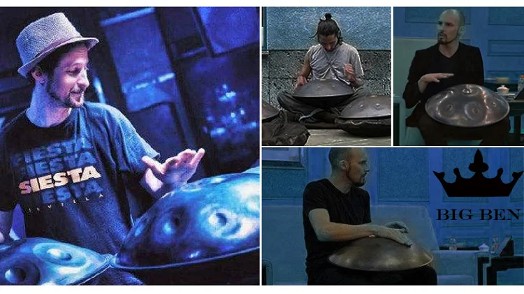 Коричневый 9 тонов 10 тонов Kurd натуральный D minor HandPan стальной барабан nitriding ржавчины барабан ударный мини-барабан на заказ масштаб handpan