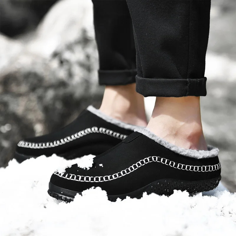 Мужские туфли на высоком каблуке и сумочки Хэлло Китти Зимние теплые домашние