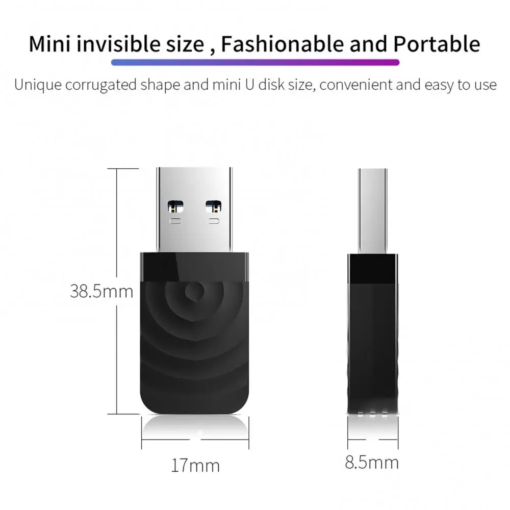 CF-812AC 1300 Мбит/с двумя режимами мини USB Сетевая карта Wi-Fi адаптер для ПК/ноутбук |
