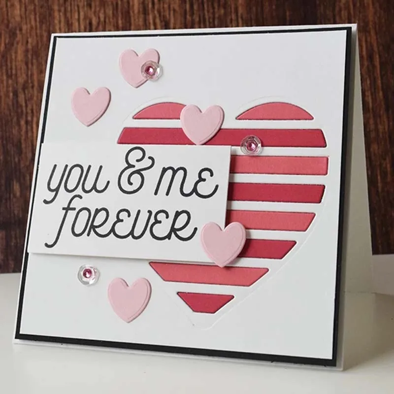 Металлические штампы для вырезания в форме сердца штамп украшения скрапбукинга