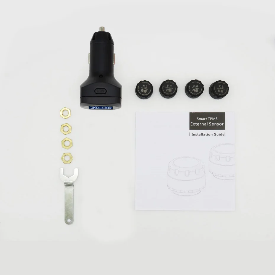 TPMS монитор давления в шинах автомобиля 4 внешних датчика температуры