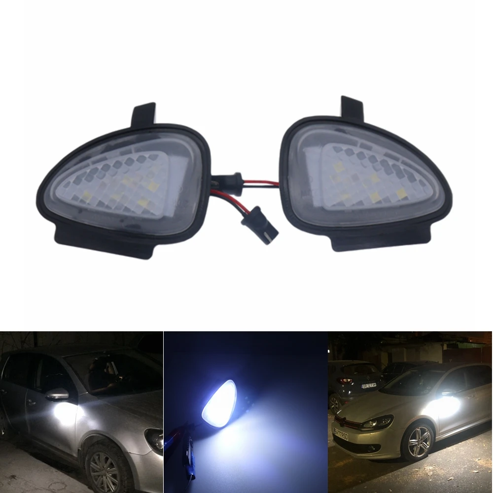 

Модуль светодиодных фонарей canbus для бокового зеркала, 2 шт., для VW Golf MK6 2009-2015, кабриолет 2012, Touran 2009-2015, белая лампа