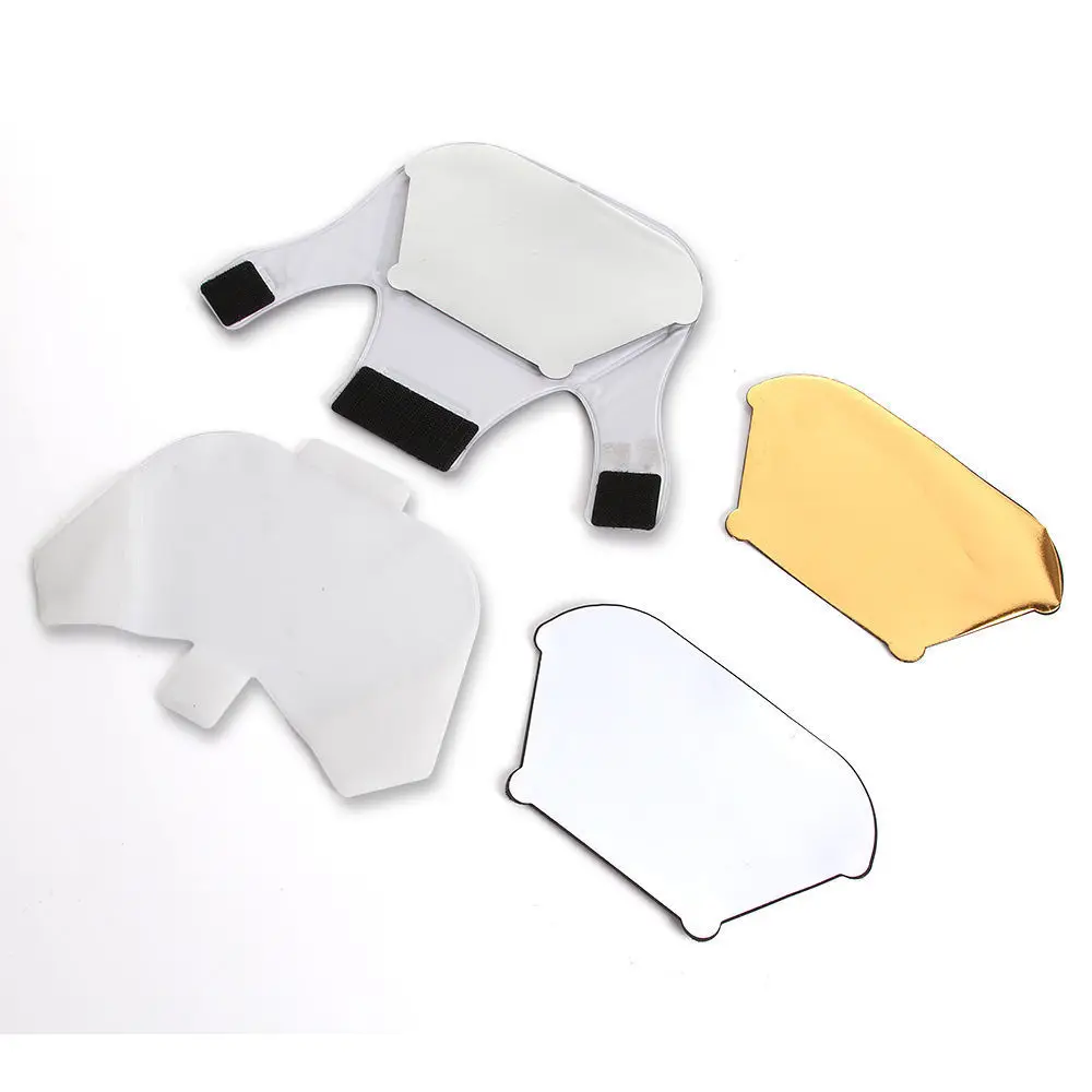 УНИВЕРСАЛЬНЫЙ трехцветный рассеиватель для вспышки Speedlite софтбокс отражатель