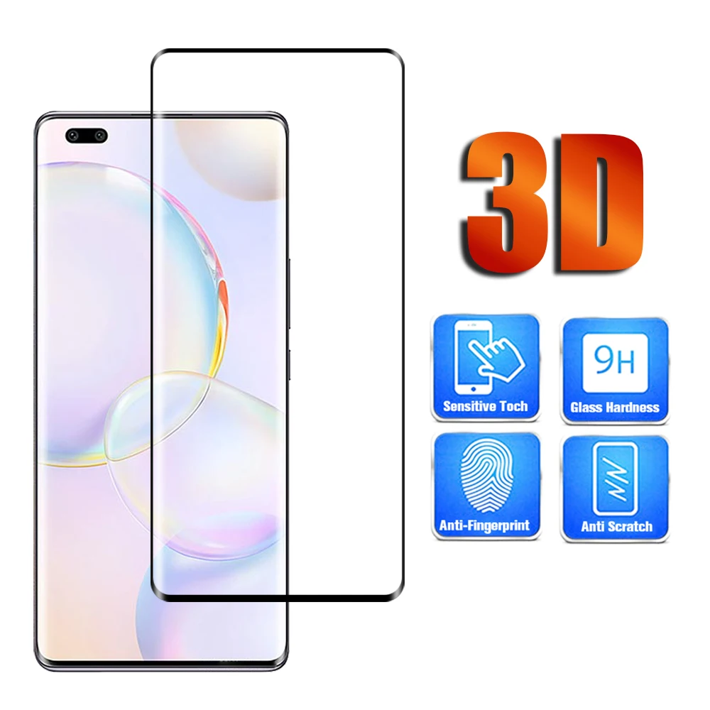 

Закаленное стекло для Huawei Honor 50 pro, защита экрана, антибликовое изогнутое стекло, пленка для Honor 50