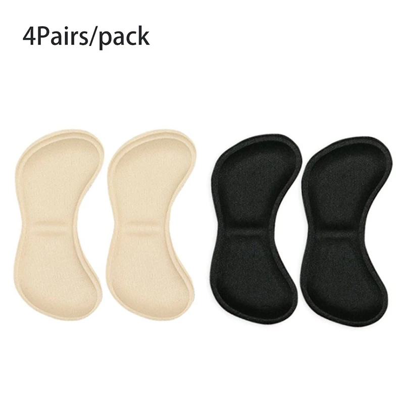

8PCS=4Pairs Feet Care Patch Pads Heel Liner Crash Heel Sticker Pain Relief Cushion Anti-wear Adhesive Insole Shoes Accessories
