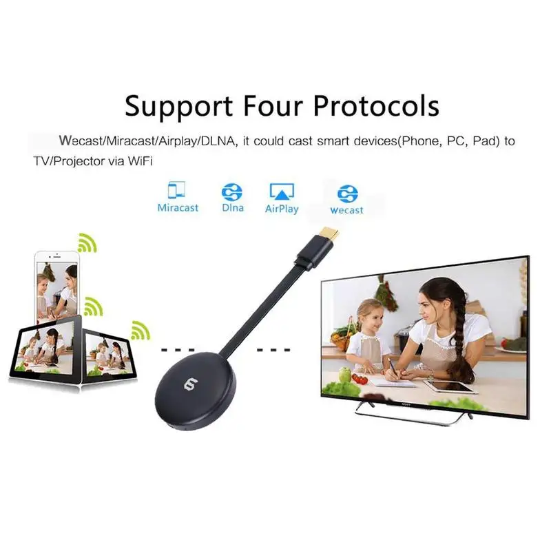HD беспроводной экран проектор мобильный телефон ТВ с экраном Hdmi видео передатчик
