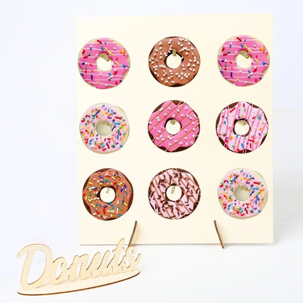 

Baby Shower Party Donuts Stands Board Wall Wooden Doughnuts Stands Birthday Party Donut Bar Holder Dessert Stand Wedding Decor