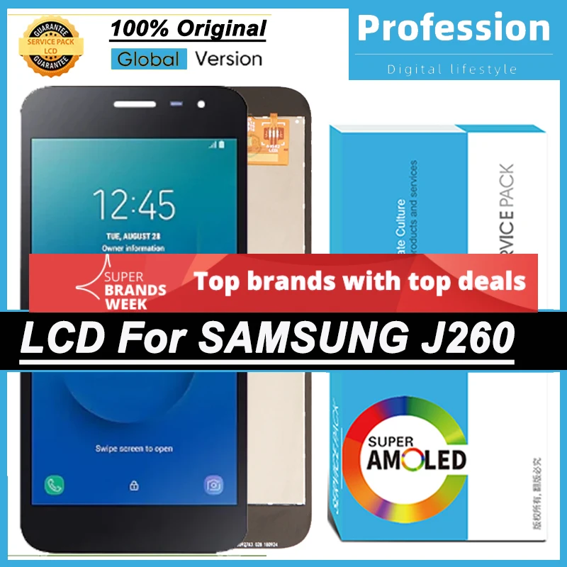 100% Оригинальный дисплей 5 0 ''для Samsung Galaxy J2 Core J260 ЖК с сенсорным экраном