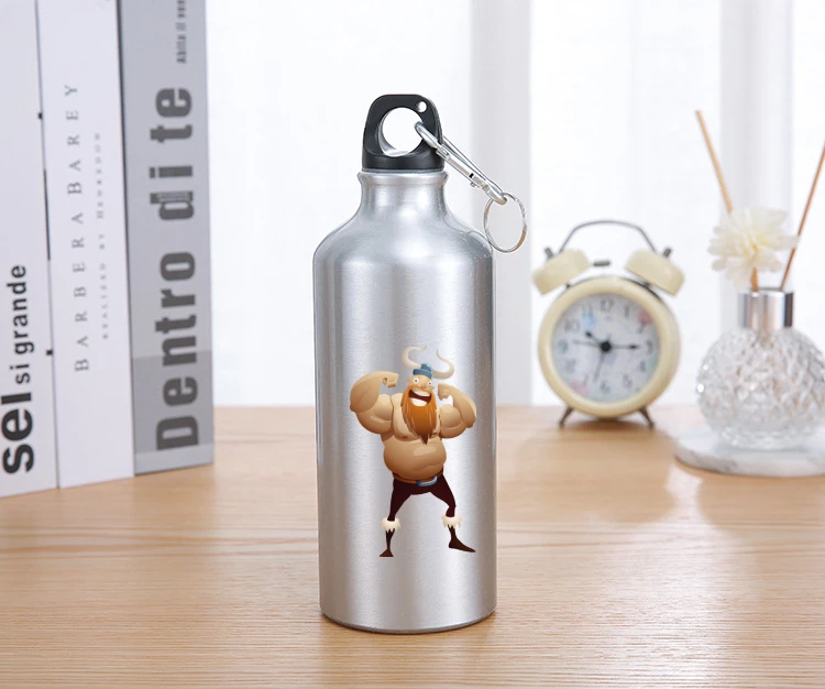 

Fashion Outdoor Leak Proof Free Sports Cartoon Drinking Water Bottle with Carry Strap 600ml Bicycle Water Bottle For Woman Men