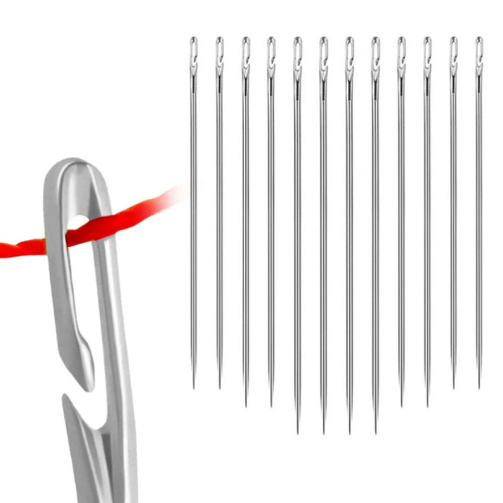 12 шт. слепой иглы игла для пожилых-боковое отверстие ручного шитья бытовой