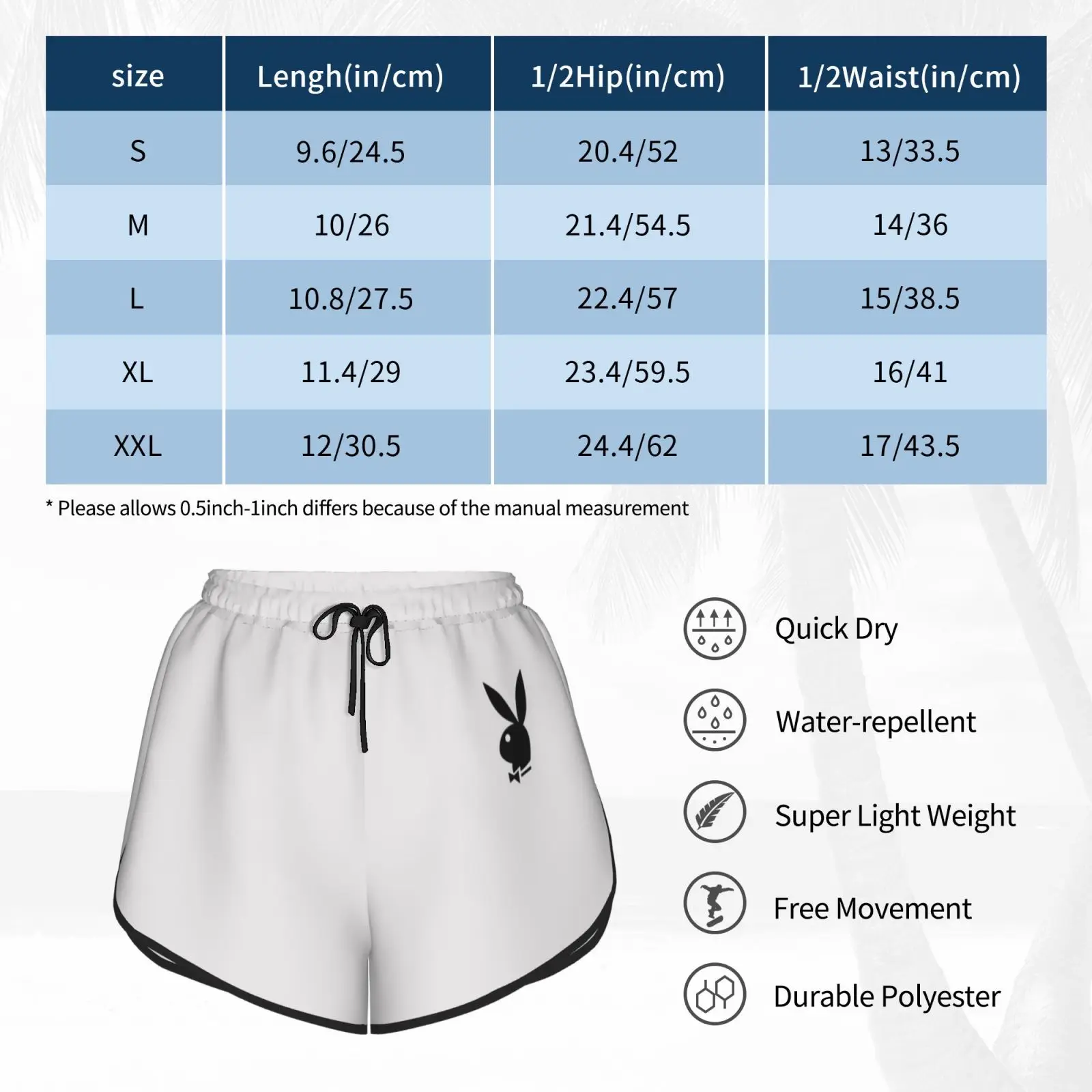 

Swim Shorts Women Beach Shorts Black And White