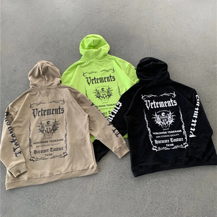 

Толстовка с капюшоном для мужчин и женщин, Свитшот оверсайз с графическим логотипом, 1:1