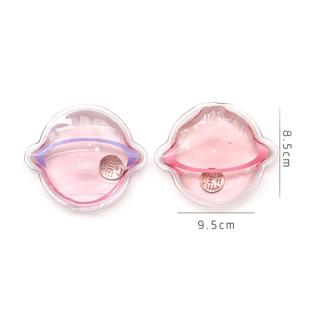 

Mini Winter Reusable Gel Hand Warmer Cute Cartoon Instant Self Heating Pack Transparent Hot Water Bottle Home Warmers Supplies