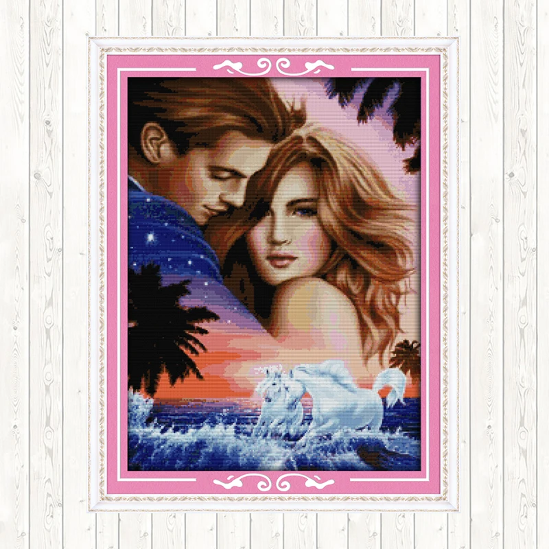 Фантазийная пара DIY рукоделие ремесла вышивка крестиком наборы 14CT 11CT Счетный и