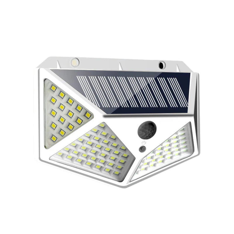 114 luces LED solares de pared de Sensor con detección de movimiento PIR lámpara impermeable luz Solar de jardín porche luces inteligentes al aire libre 1/2/4 Uds
