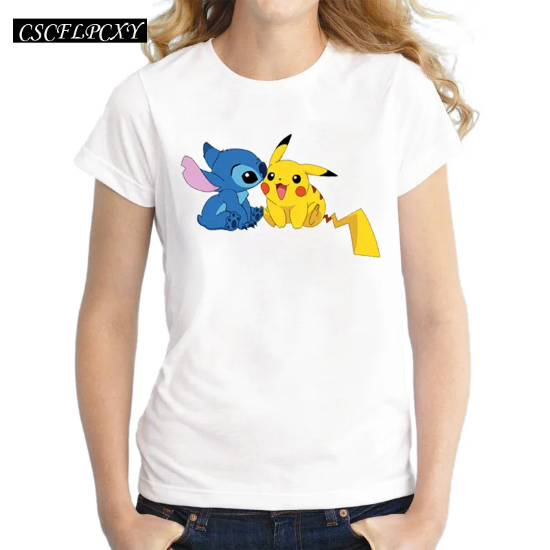 Go женская футболка Пикачу Pika Rangers Pikato с принтом новинка коротким рукавом