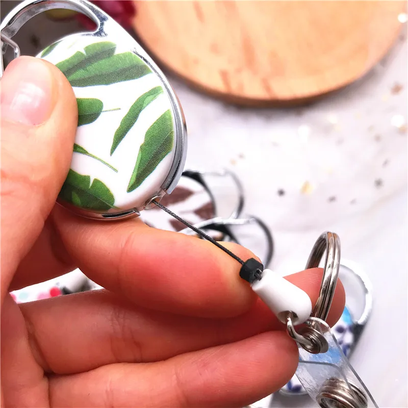 Ремень офисный шнур овальный выдвижной Бейдж катушка ID ремешок именная бирка