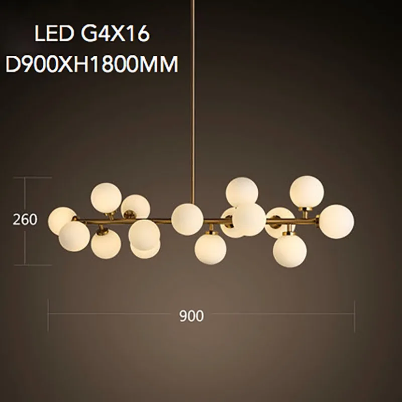 Светодиодная люстра G4X16 с стеклянным шаром 85 265 В переменного тока|led light energy savings|led