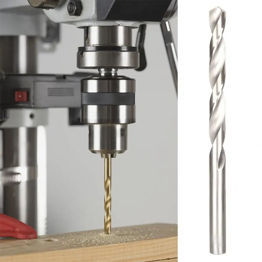 10 шт./корт. Высокоскоростное стальное сверло с цилиндрическим хвостовиком витые