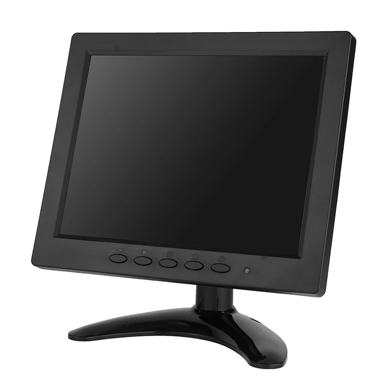 ZHIXIANDA H1208 8 inch TFT LCD 1024x768 Monitor with VGA HDMI AV BNC USB Sperkers for PC CCTV Security Camera