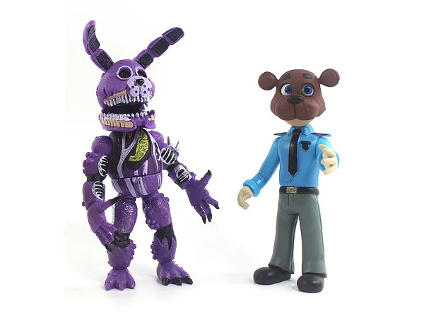 

Big 6pcs/set 15-19cm 6.5 NEW PVC Action Figure Five Nights At Freddy's FNAF Bonnie Foxy Freddy Fazbear Bear Doll children toy
