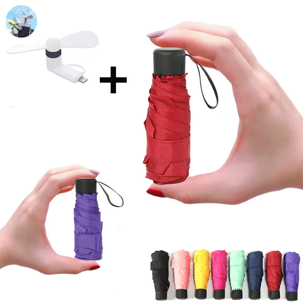 

Mini Pocket Umbrella Women UV Small Umbrellas 180g Rain Women Waterproof Men Sun Parasol Convenient Girls Travel Parapluie Kid