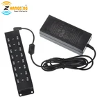 8 портов, 100 Мбитс, Инжектор PoE, пассивное питание через Ethernet для сетевого видеонаблюдения, MikroTik Ubiquiti PoE с источником питания 48 в 60 Вт