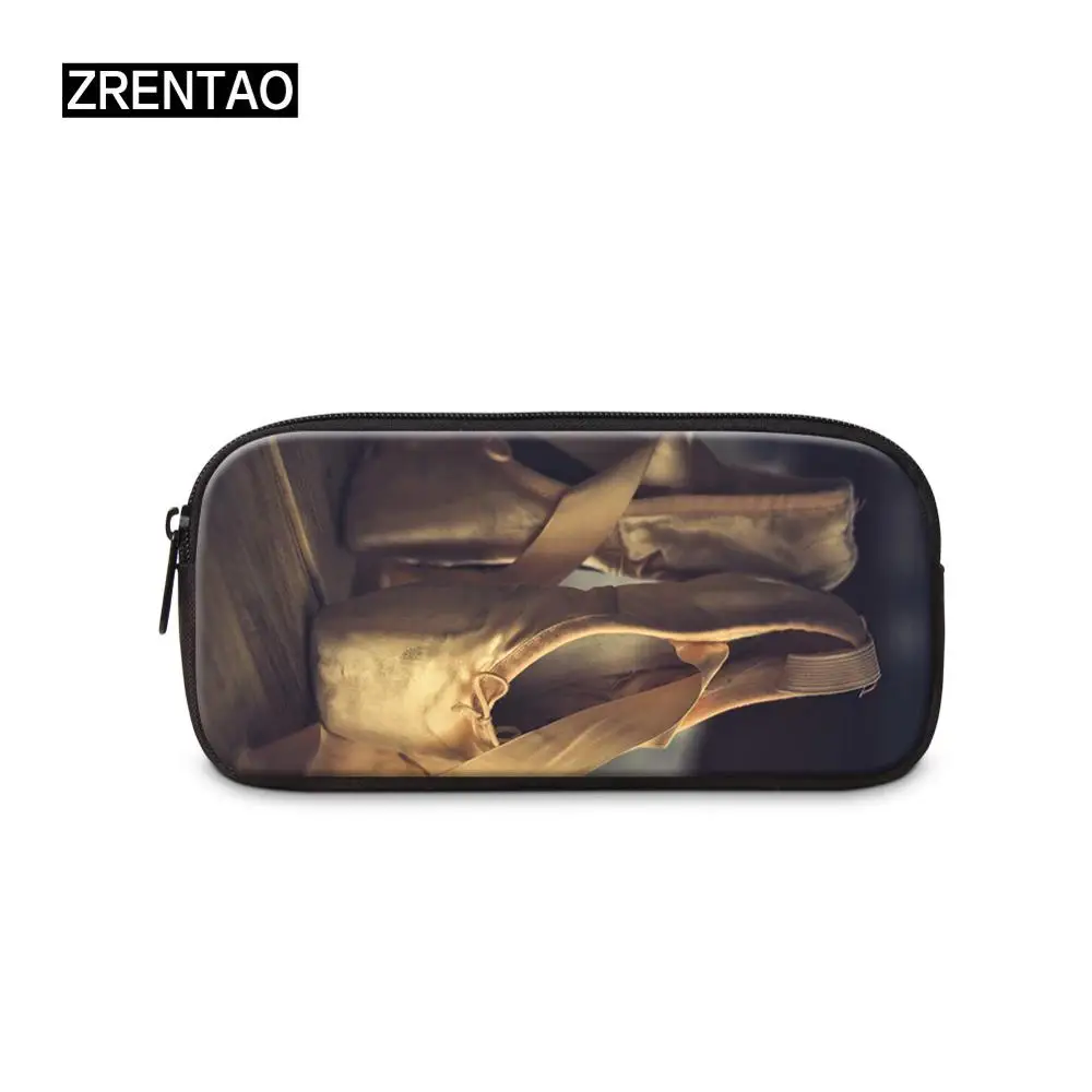 Pencil Bag 5 Школьная/Офисная Дамская большая холщовая косметичка на молнии для детей, студентов, карандаши, сумки, чехол, персонализированные Пеналы, балетные танцы, печать - Цвет: Pencil Bag 5