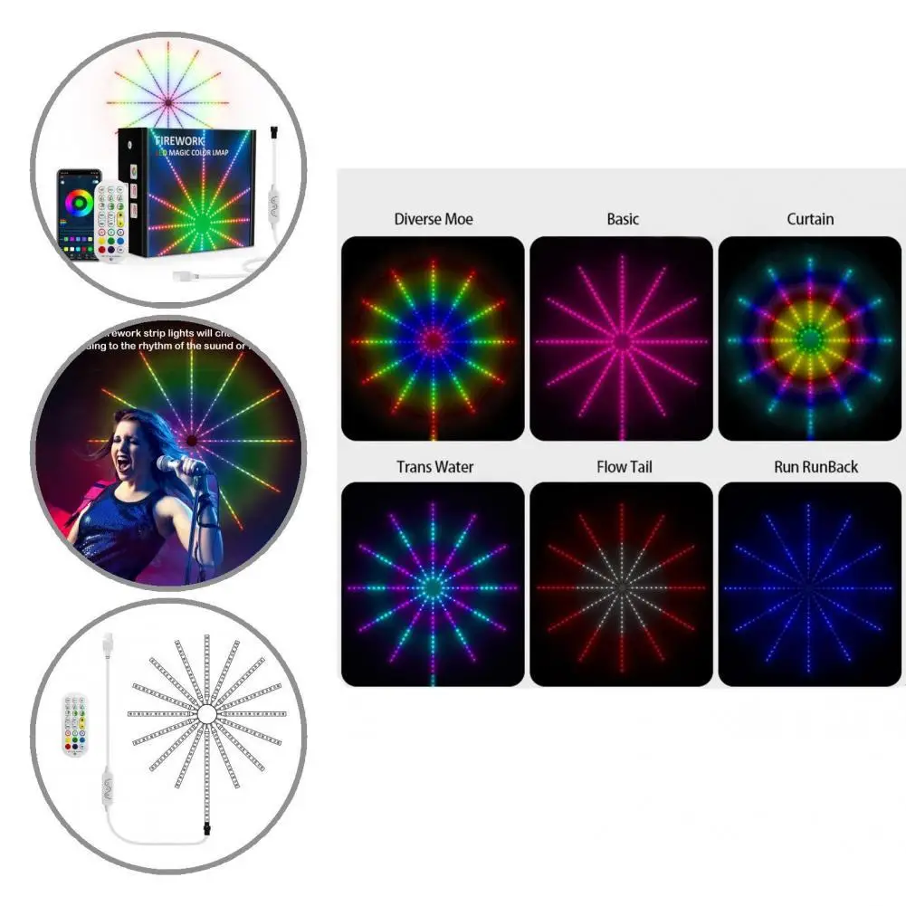 

Практичная Светодиодная лента на клейкой основе с приложением/пультом дистанционного управления, Энергосберегающая светодиодная лента с ...