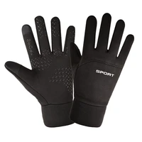 cycling gloves windproof waterproof mens non slip outdoor sports full finger autumn and winter plus velvet padded bike gloves
