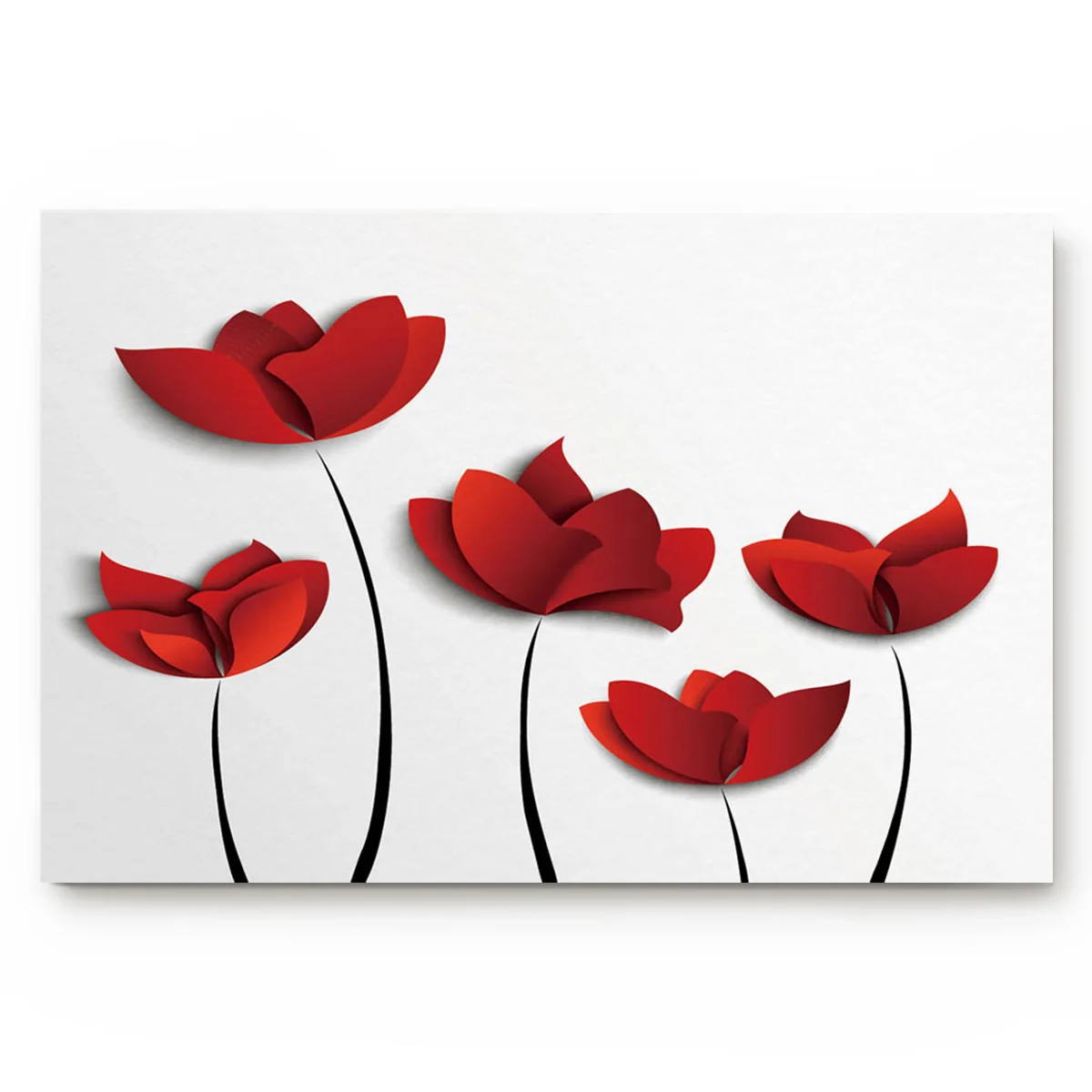 Красные наклейки с цветами белый фон для гостиной коврик дома защита окружающей