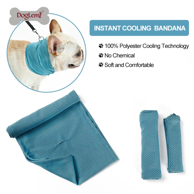 Охлаждающая бандана для собак шейный шарф питомцев холодное ощущение ледяное