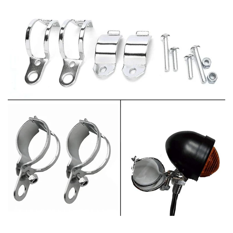 

Универсальный Сигналы поворота для мотоцикла светильник металлический держатель Перемещение вилы зажимы лампы кронштейн для мотоцикл пер...