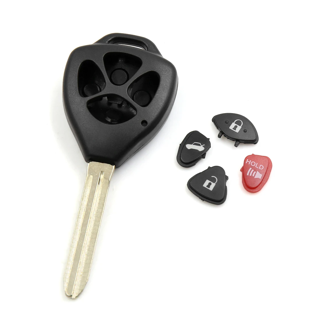 X AUTOHAUX HYQ12BBY GQ4 29T 4 кнопки неограненный корпус для дистанционного ключа оболочка