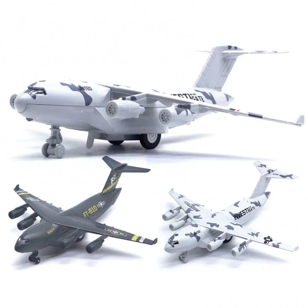 Литая модель самолета для транспортировки C17 светящаяся образовательная игрушка