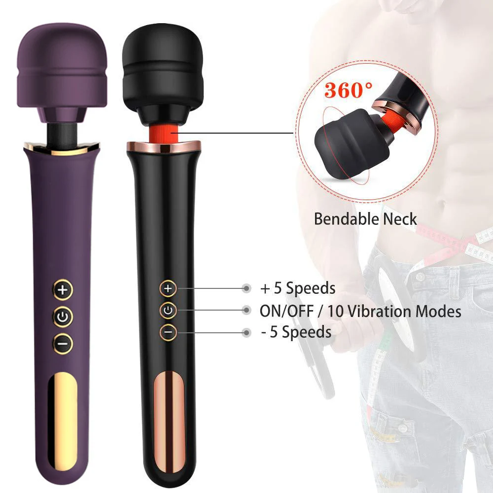 Большой AV палочка 10 режимов огромный Волшебная клитор влагалище вибратор тело