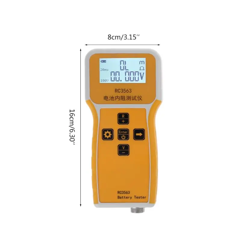 

RC3563 Handheld Battery Internal Resistance Tester Analyzer for Car Vehicle Lead-acid Battery dry cell