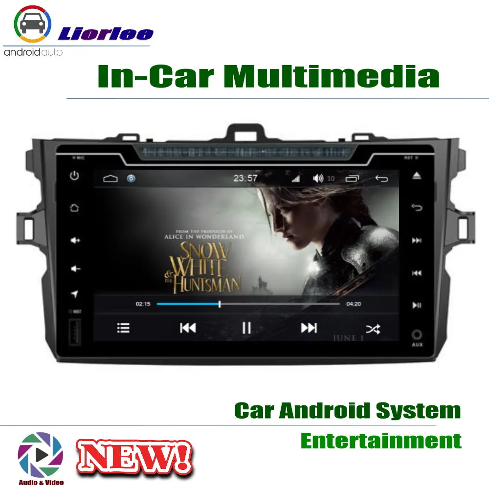 Автомобильный плеер для Toyota Corolla (E140) Sedan 2006-2013 GPS-навигация Android 8 Core A53 процессор