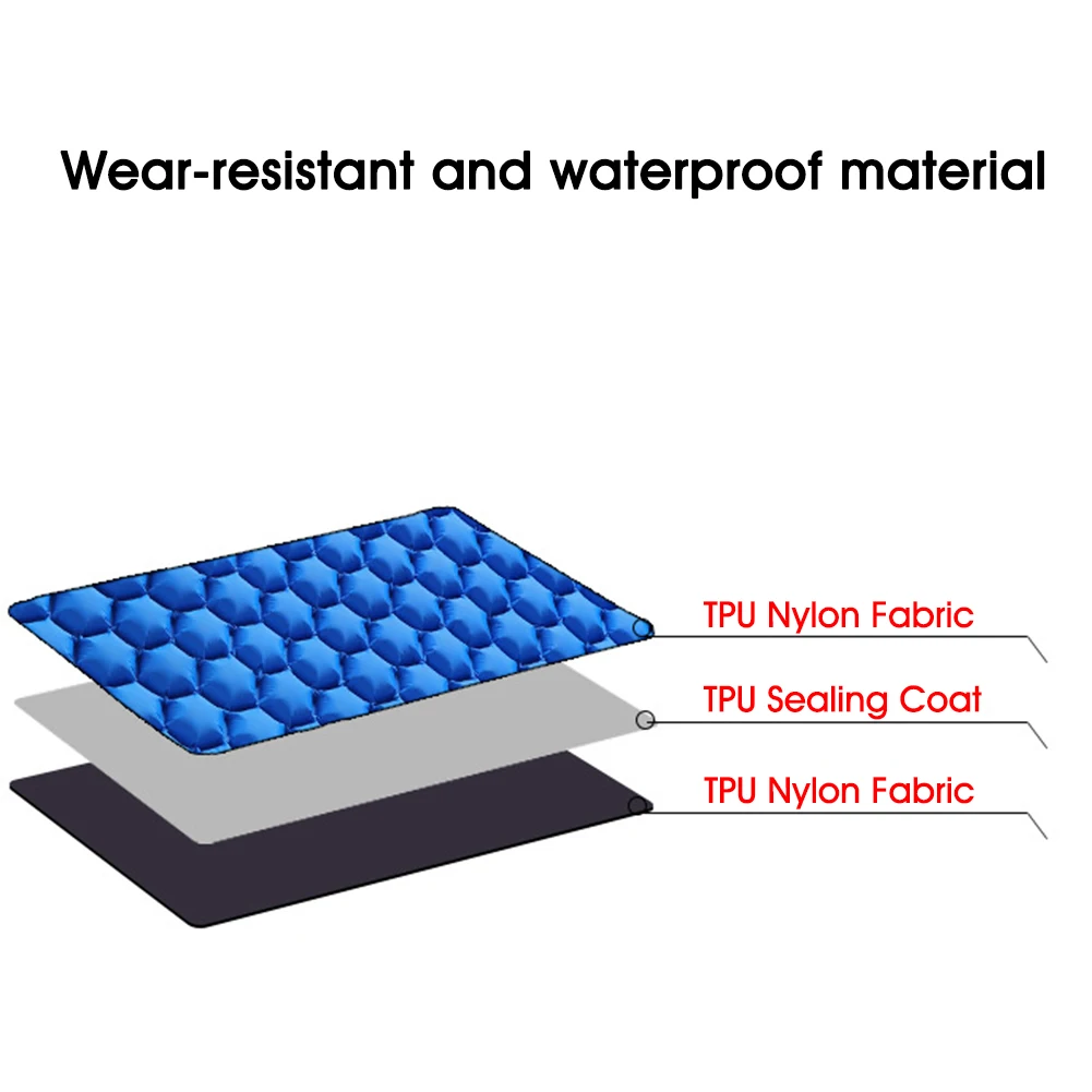 Туристический надувной матрас самонадувной с подушкой для сна туризма походов |