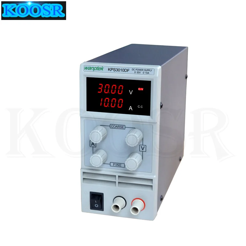

KPS3010DF 0-30 в/0-10 А 110-230 в 0,1 в/0,001a ЕС светодиодный цифровой Регулируемый переключатель источник питания постоянного тока mA дисплей
