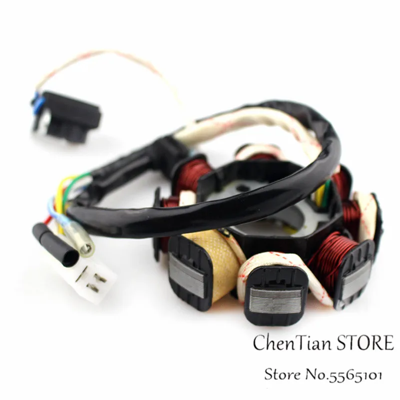 8 полюсный 5 проводной Магнитный статор постоянного тока для 4 тактного скутера