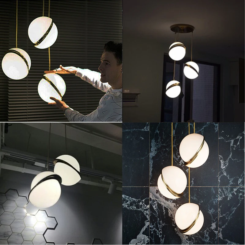 Ли Метлой мяч люстра освещение современный декоративный подвесной светильник
